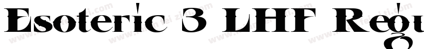 Esoteric 3 LHF Regular字体转换